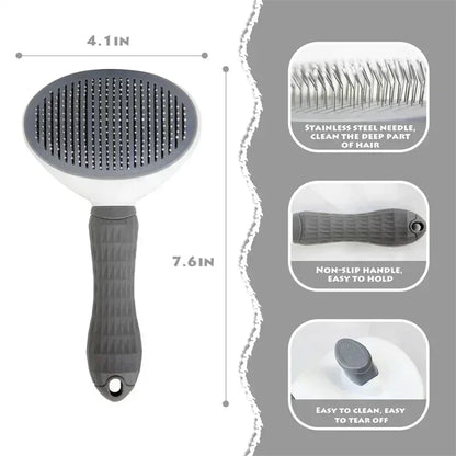 Pet Grooming Brush Tool, Self Cleaning Slicker Brushes for Dogs Cats