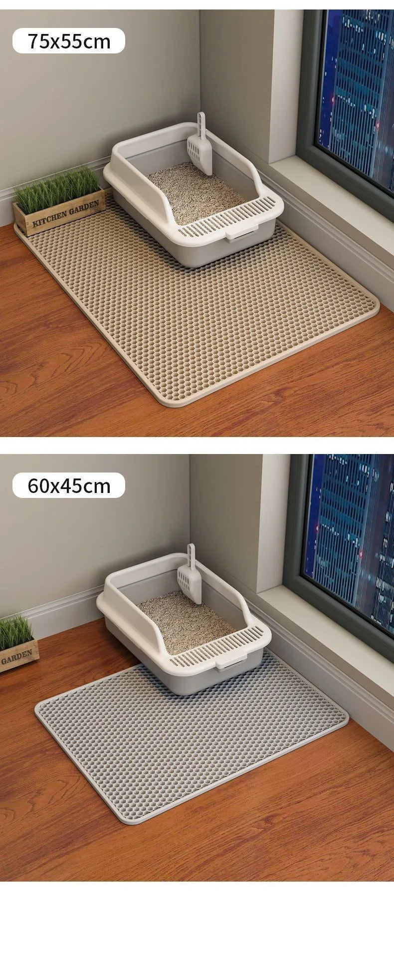 Cat Litter Mat Double Layer Waterproof Non-slip