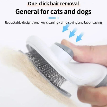 Pet Grooming Brush Tool, Self Cleaning Slicker Brushes for Dogs Cats